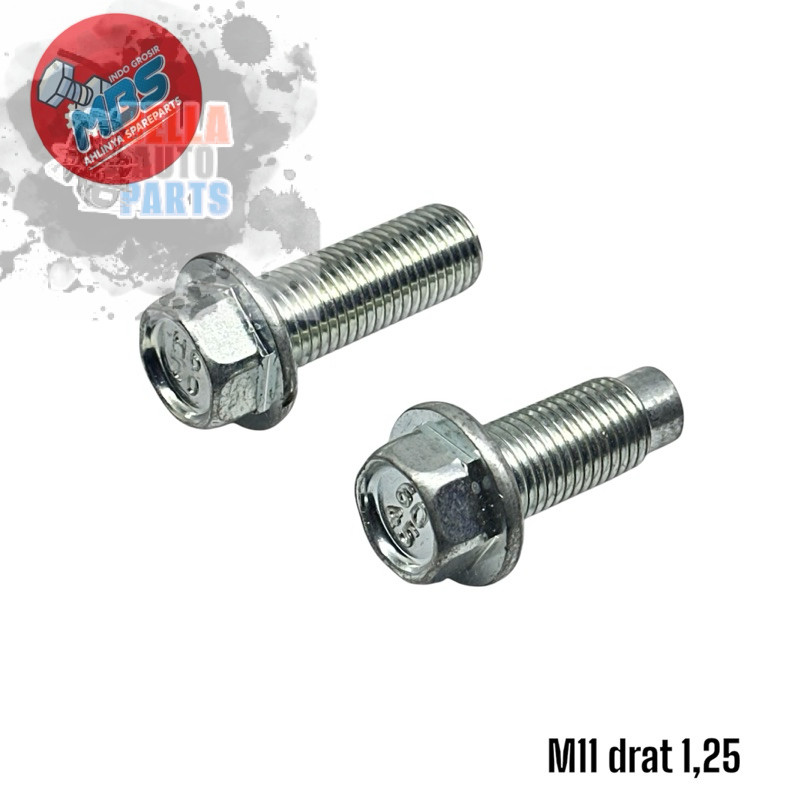 Mbs 備件螺栓 M11 螺紋 1.2 螺紋細螺紋易熔螺栓皮帶螺栓 ful 螺紋 m11x30mm m11x35mm 3