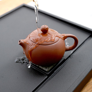 烏金石茶盤天然烏金石整塊茶盤石頭大號石材黑金石茶海簡約家用茶台中式石材