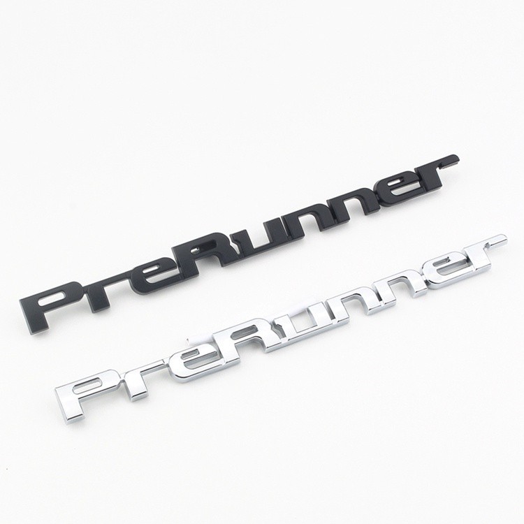 適用於豐田 Hilux Prerunner logo 英文字母貼紙後備箱標誌後徽章汽車改裝裝飾