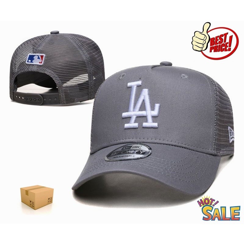 Topi 成人洛杉磯道奇隊棒球帽男式女式 MLB New Era 網眼卡車司機帽高爾夫帽刺繡可調節帽子