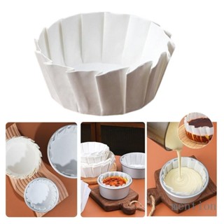 Mention 防油紙包裝可折疊籃子蛋糕紙烘焙用品,用於巴斯克