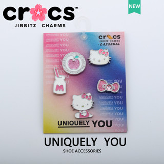 metal Hello kitty jibbitz crocs charms set 可愛卡通鞋附件 (附帶卡紙)