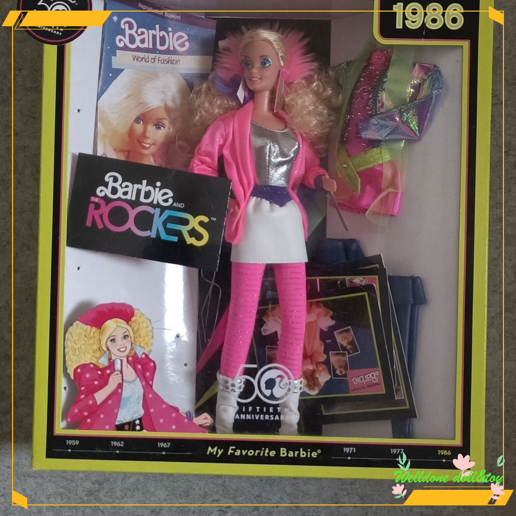 現貨 芭比1986搖滾歌手收藏娃娃 6XGY