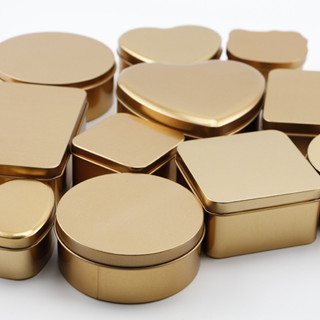 【全場客製化】 圓形喜糖盒馬口鐵盒客製茶葉盒方形金色鐵盒包裝盒可客製圖案logo