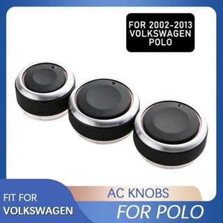 VOLKSWAGEN 3 件/套空調旋鈕 AC 旋鈕加熱控制開關按鈕旋鈕適用於大眾大眾 POLO 2002-2013 2