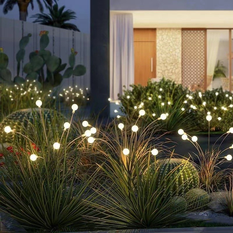 太陽能螢火蟲燈 戶外氛圍庭院燈 創意草坪地插燈,花園裝飾景觀燈 防水 免佈線 戶外燈 園藝裝飾 太陽能路燈✔️