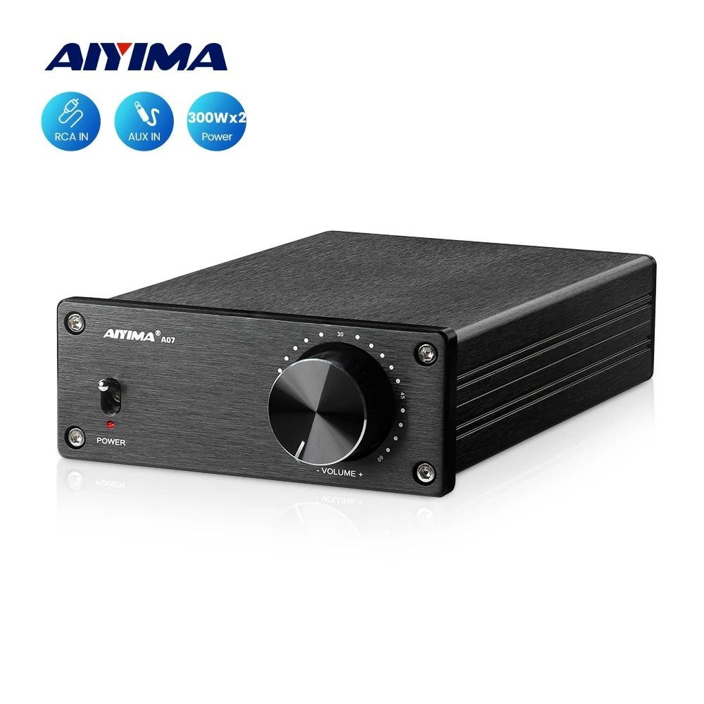 Aiyima A07 TPA3255 功率放大器 300Wx2 D 類立體聲 2.0 數字音頻放大器 HiFi 聲音放大