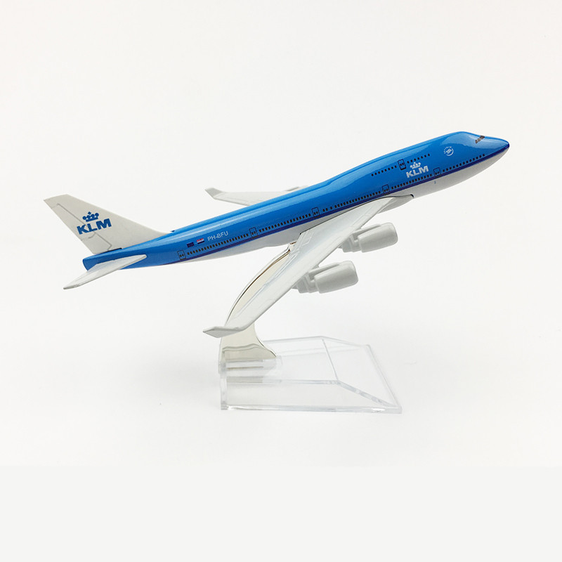 1:400 KLM波音747飛機模型合金飛機飛機模型擺件