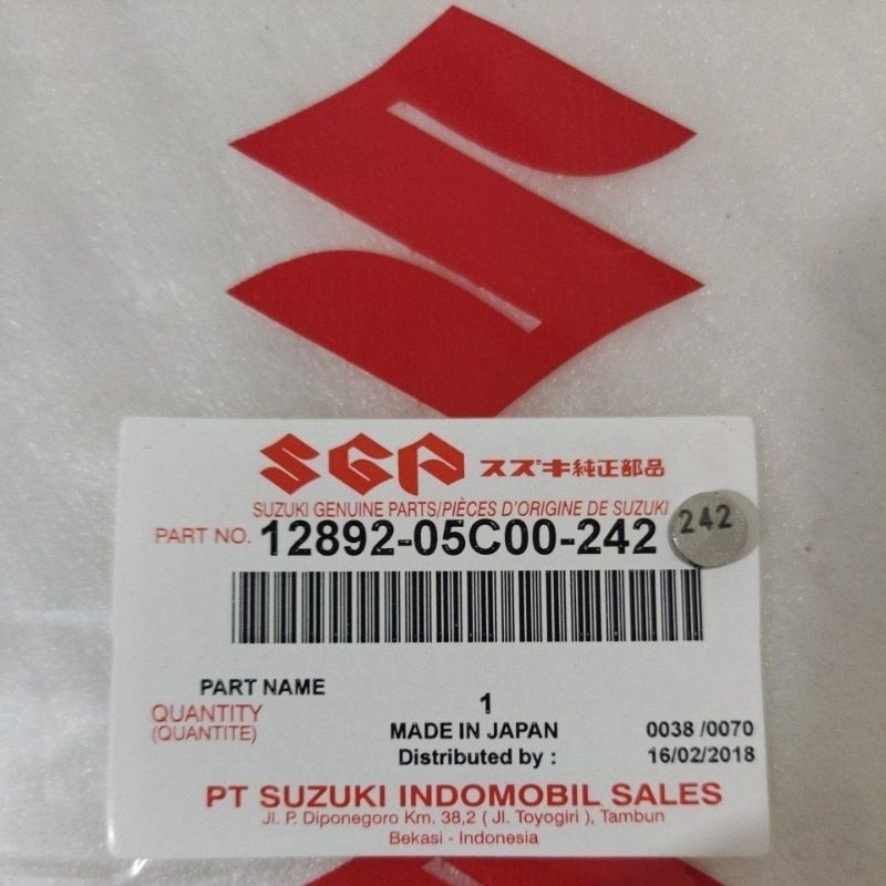 Shim Sim 閥門尺寸 242 Suzuki Satria FU 150 原裝日本原裝 RPMSEMARANG