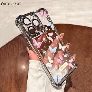 適用於 OnePlus 13 12 11 Ace 5 3 2 Pro 手機殼七彩蝴蝶花朵花朵碎花可愛卡通圓點豪華防震透明