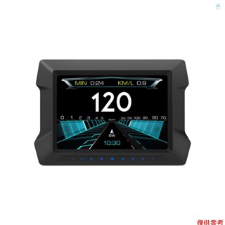 多功能行車電腦 P22 通用汽車抬頭顯示汽車儀表、OBDII 診斷和坡度計數字車速表安全駕駛電腦超速報警器適用於所有車輛