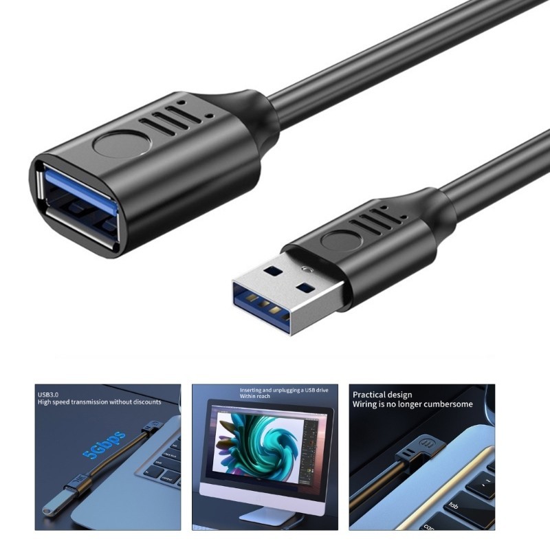 Char USB 3 0 公對母延長數據線 90 度上下左直角轉換器適配器延長器適用於 M