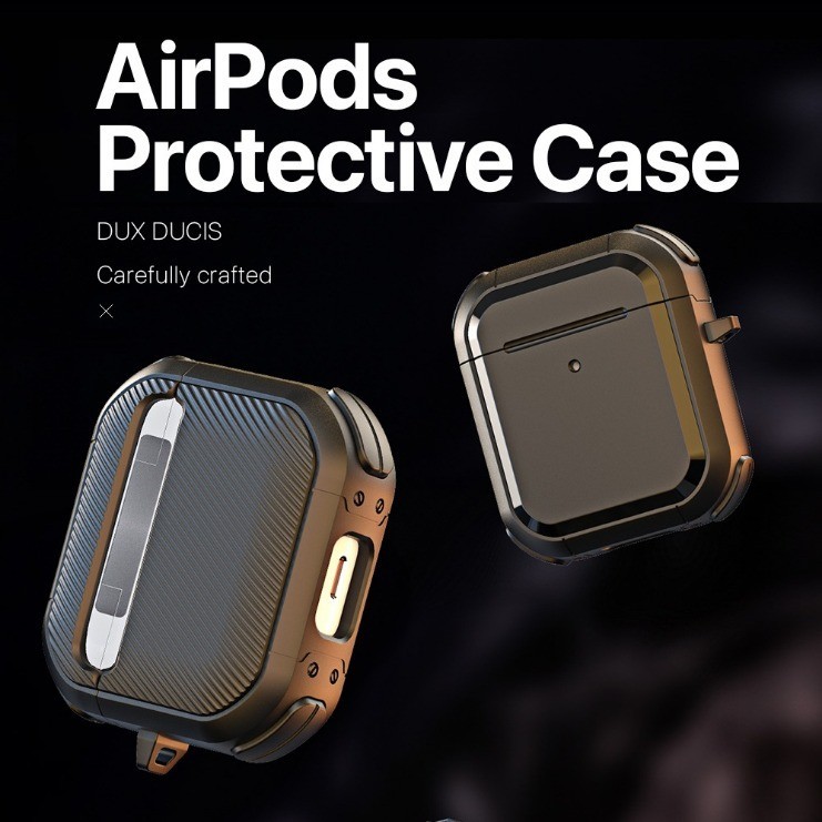 Dux DUCIS 微啞光高級耳塞盒保護套適用於 Airpods Pro 2/Pro/Airpods 3/2/1 全身保