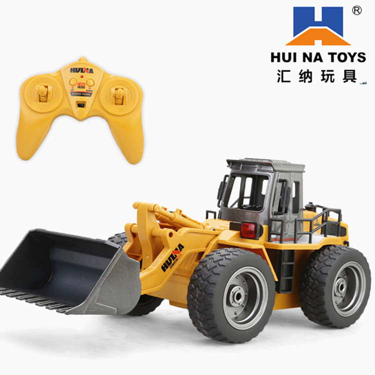 🌠匯納520 合金推土機 無線遙控工程車 拖拉機兒童挖掘機模型玩具車