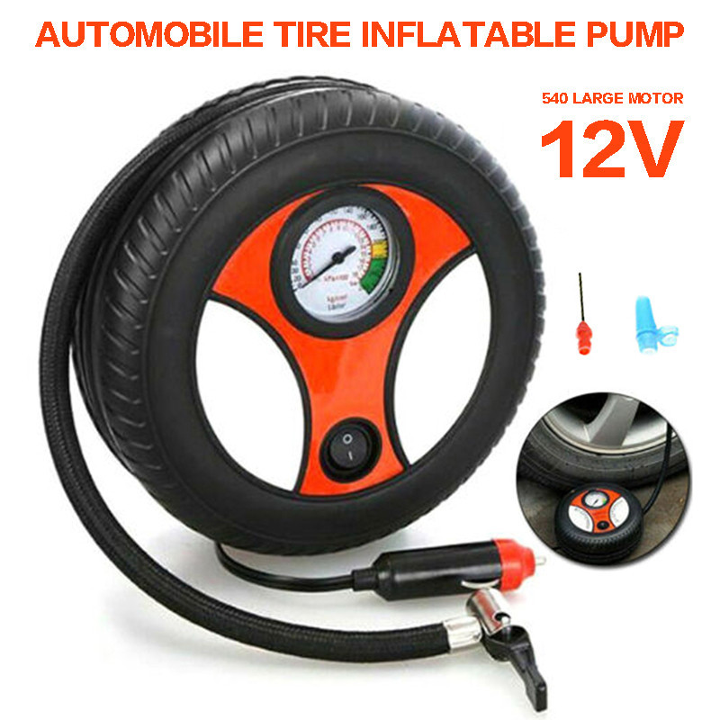 車載汽車充氣泵可擕式迷你車胎打氣筒小轎車輪胎電動沖氣機點煙器