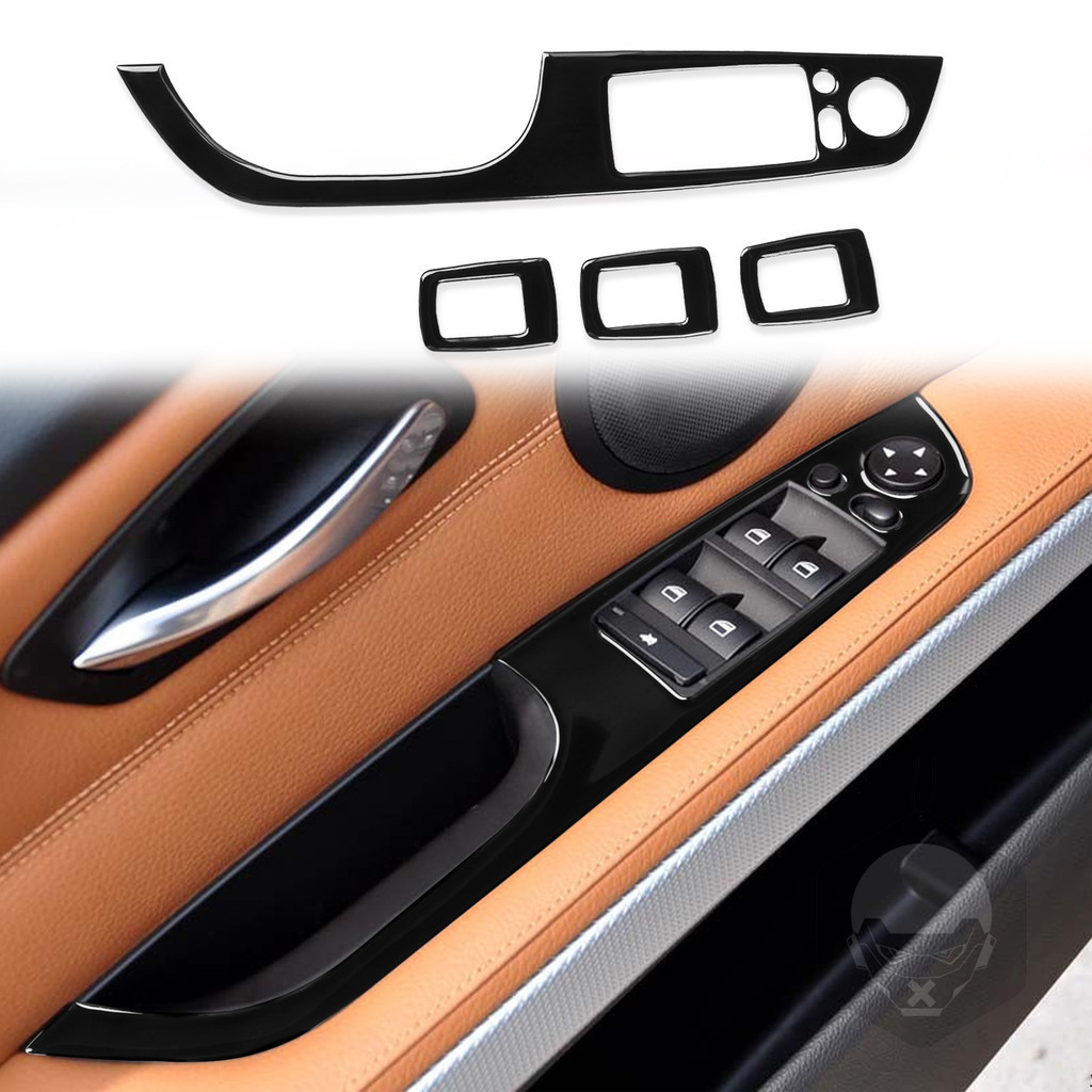 適用於 BMW 老3系E90車窗升降不帶摺疊鋼琴黑汽車中控內飾改裝配件