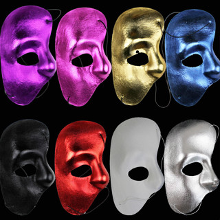 現貨【面具】15g 萬聖節 耶誕鬼節 舞會面具 半臉面具 歌劇魅影 右半臉布 面具
