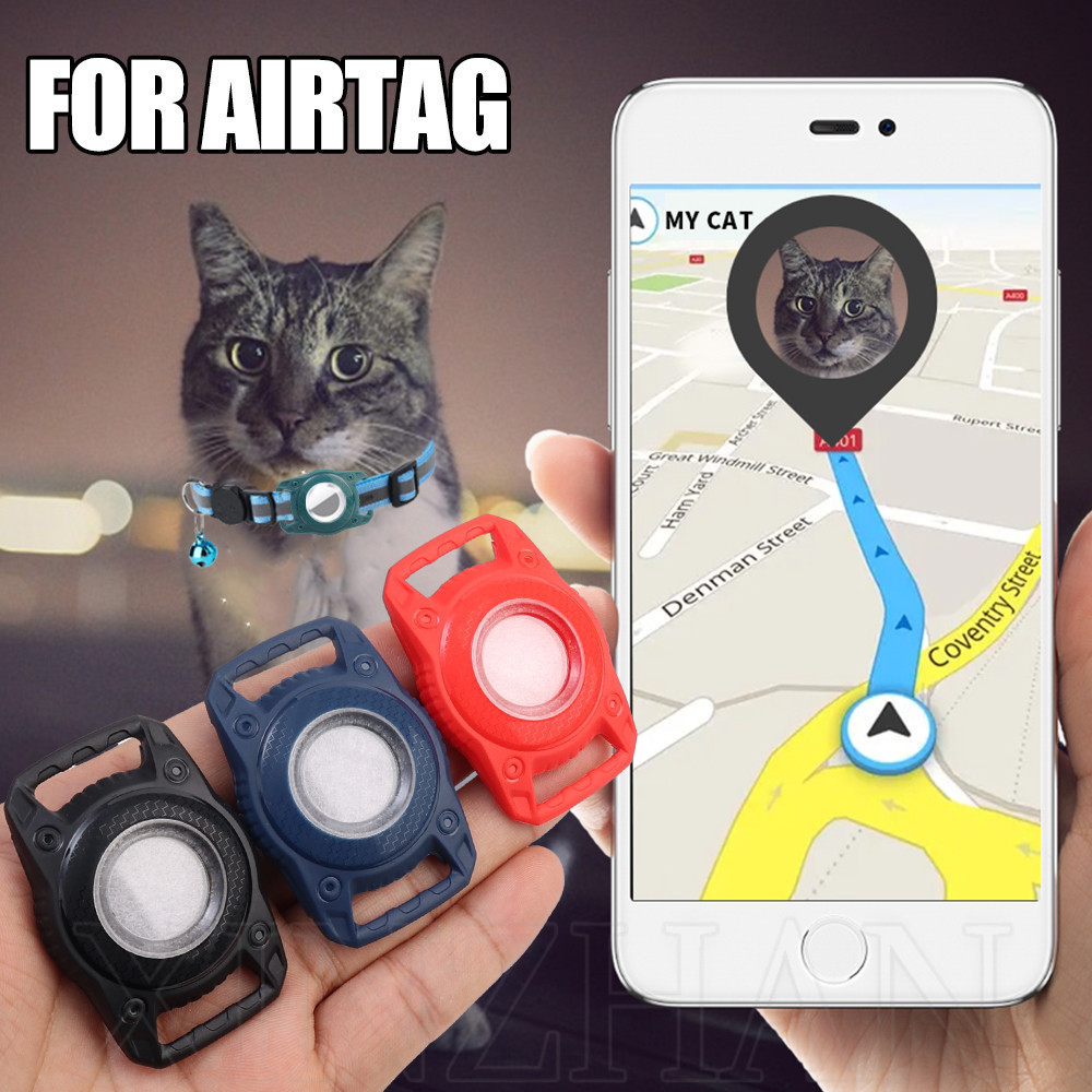 Airtag 保護殼 - 寵物定位器保護套 - 狗貓項圈 GPS Finder 外殼 - 適用於 Air Tag Tra
