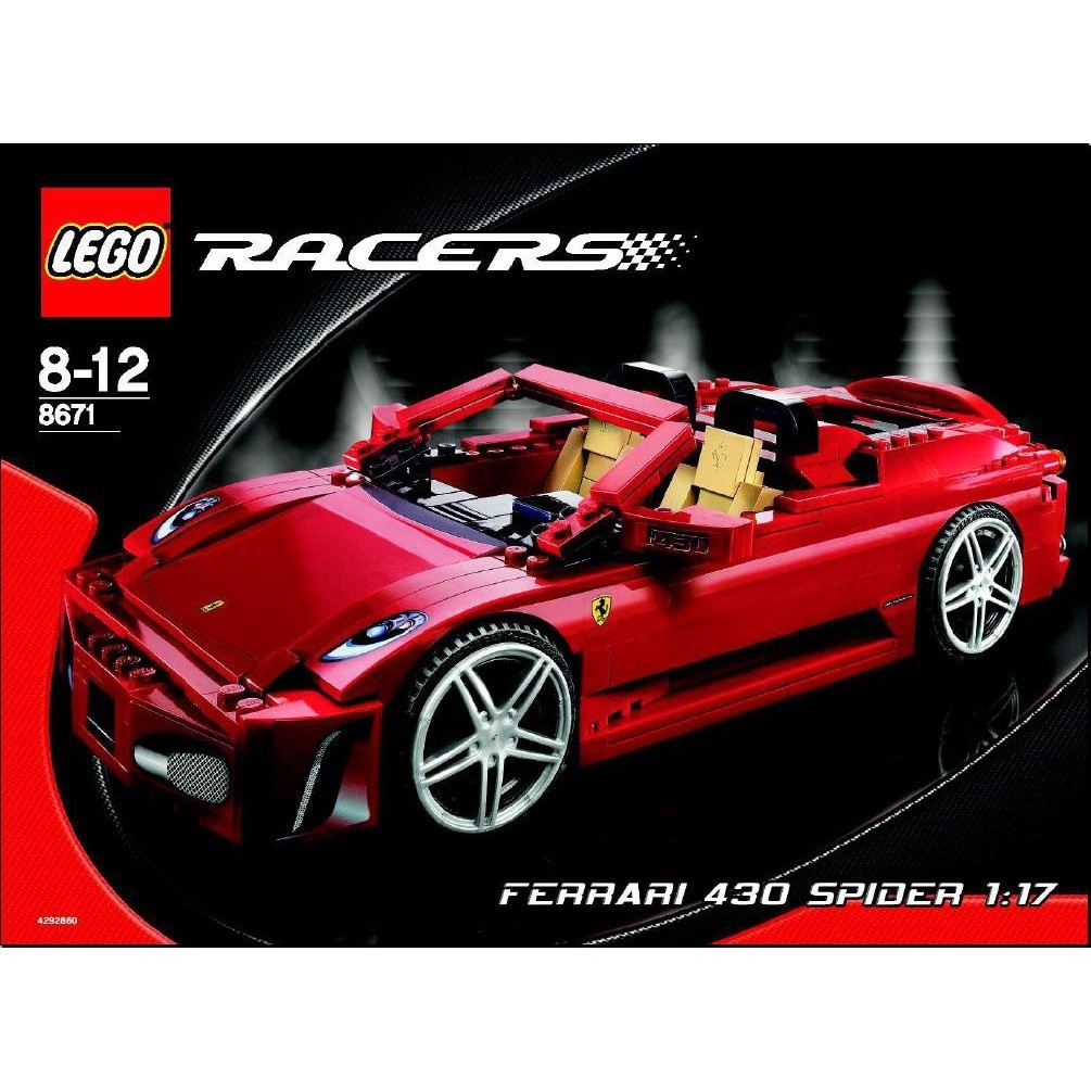 請先看內文 LEGO 樂高 8671 Ferrari F430 Spider 1/17