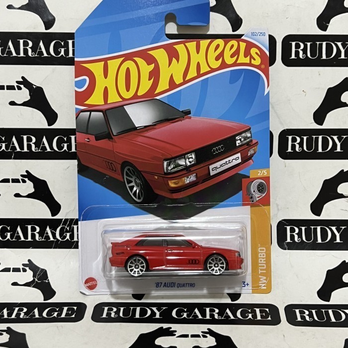 HOT WHEELS Merah 風火輪 87 奧迪 Quattro 紅色