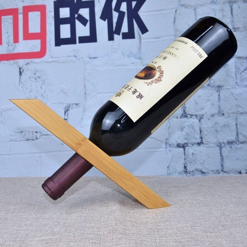 【家庭裝飾】酒瓶支架擺件實木北歐簡約葡萄酒展示架酒托架子個性創意紅酒架