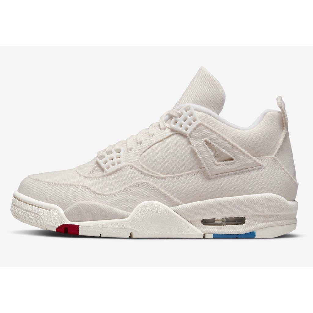 OYBN 高品質 Air Jordan 4 Blank Canvas AJ4 米白 奶茶 布面 籃球鞋 DQ4909-1