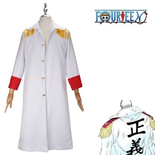 One PIECE cosplay 套裝,海軍上尉 Capp,cosplay 爺爺披風,全套動漫 cosplay 服裝