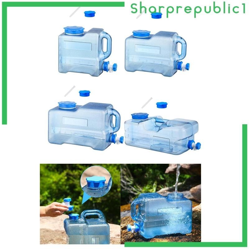 [Sharprepublic1] 野營水容器儲水器大容量水箱帶水龍頭儲水罐用於駕駛緊急釣魚