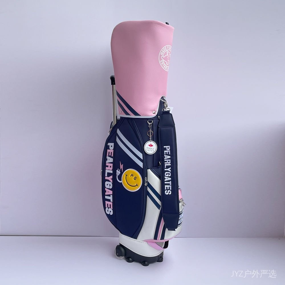 新款PG高爾夫球包 拉桿拖輪球包 精美球杆包 PG89笑臉球包golf