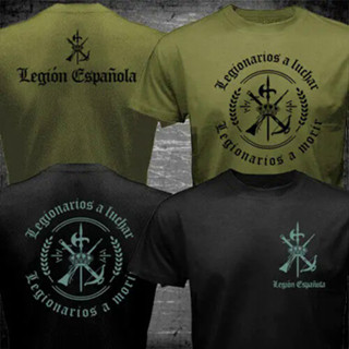 西班牙前衛西班牙軍團西班牙 Espanola Tercio Army 軍事 T 恤夏季棉質短袖 O 領 T 恤男士新款