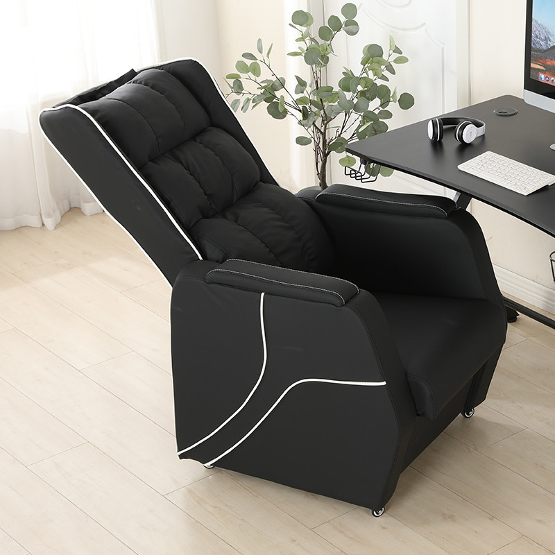 新款網吧可躺沙發椅家用單人電競桌椅一體式可調節座艙網咖電腦椅