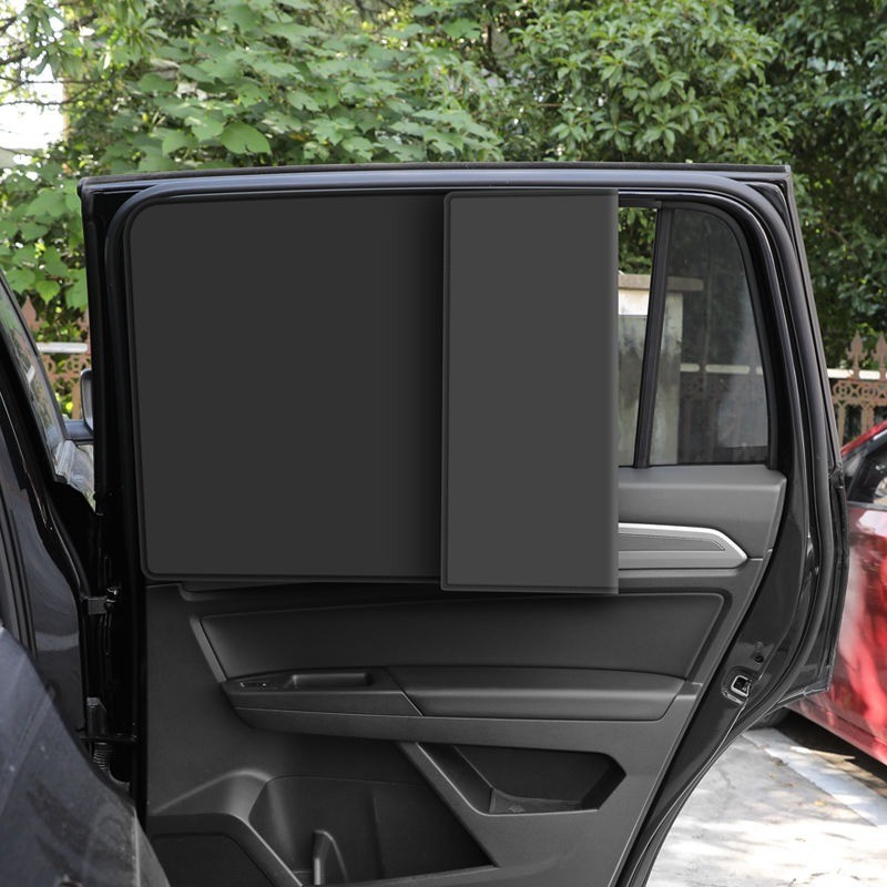 磁鐵固定式 汽車遮陽簾 內用遮光板 車窗防曬 布隔熱擋 磁吸小車 側窗簾