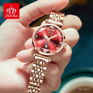 時尚Fate Love手錶不規則菱形鏡面石英錶防水女士手錶