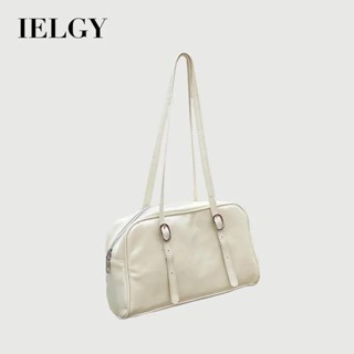 IELGY 包包復古軟皮腋下包手提包時尚大容量單肩包