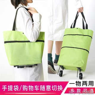 【臺灣出貨】買菜車折疊購物袋便攜家用伸縮式兩用帶輪子手拉車趕集買菜包折疊推車 手推車 手推車折疊 折疊購物車 菜籃車 買