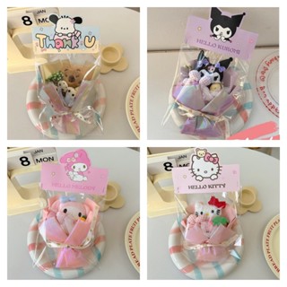三麗鷗 Hello Kitty 毛絨公仔花朵可愛卡通肉桂卷 Kuromi 娃娃花束女孩和兒童節日禮物