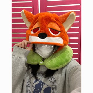 臺灣出貨 可愛動物頸枕狐狸尼克U型枕辦公室午休卡通睡覺枕旅行坐車頸椎枕 U型枕 飛機枕 旅行枕 午睡 辦公室必備 蝸牛枕