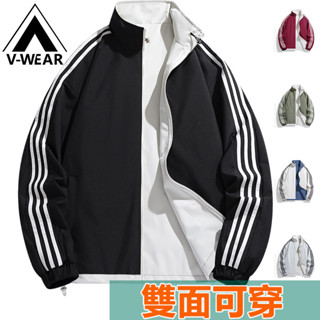 【V-W品牌】多尺碼XS-3XL 臺灣出貨 戶外運動夾克 高品質外套 美式百搭夾克 寬鬆上衣 情侶同款外套 防風保暖外套