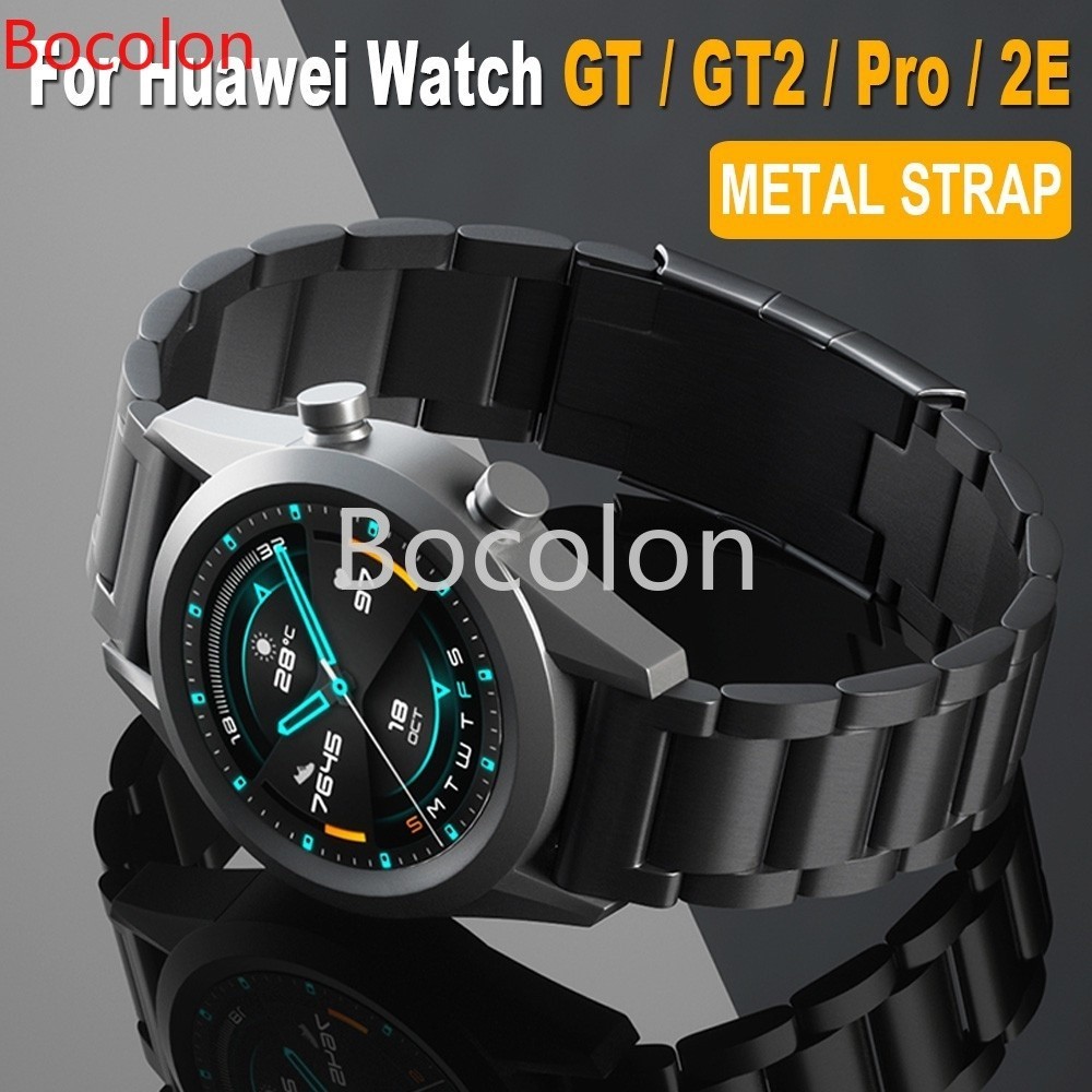 華為 Watch GT2 Pro 錶帶 GT4 GT3 46mm 42mm 三株腕帶 金屬錶帶 GT 2e 不鏽鋼錶帶