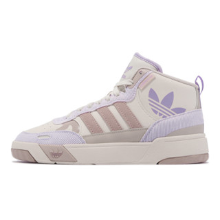 adidas 休閒鞋 Post Up 米白 紫 燈心絨 愛迪達 三葉草 高筒 女鞋 運動鞋 【ACS】 IE1901