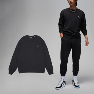 Nike 長袖 Jordan Essentials 男款 黑 大學T 喬丹 基本款 衛衣【ACS】 FQ1865-010