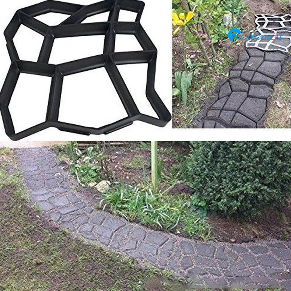 DIY個性地坪模具 花園鋪路模具 塑膠地坪模具 鵝卵形 35cm/50cm/43cm