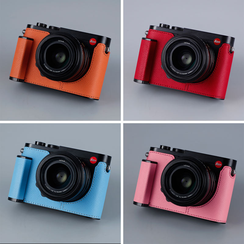 Milicase 適用於徠卡Leica Q2 Q-P Q QP真皮套 保護套 手柄相機套