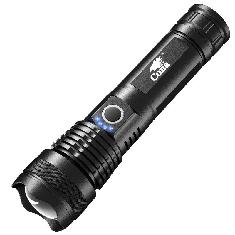 X92強光手電筒 USB充電伸縮調焦超亮遠射X71鋁合金 手電筒