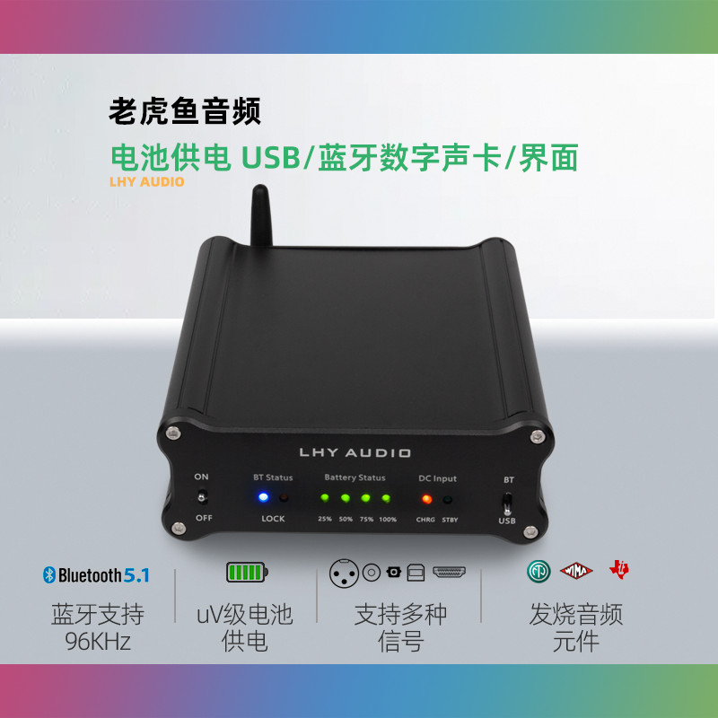 【現貨 品質保障】電池供電HiEnd數字界面 聲卡 USB 5.1 光纖SPDIF AES I2S PCM