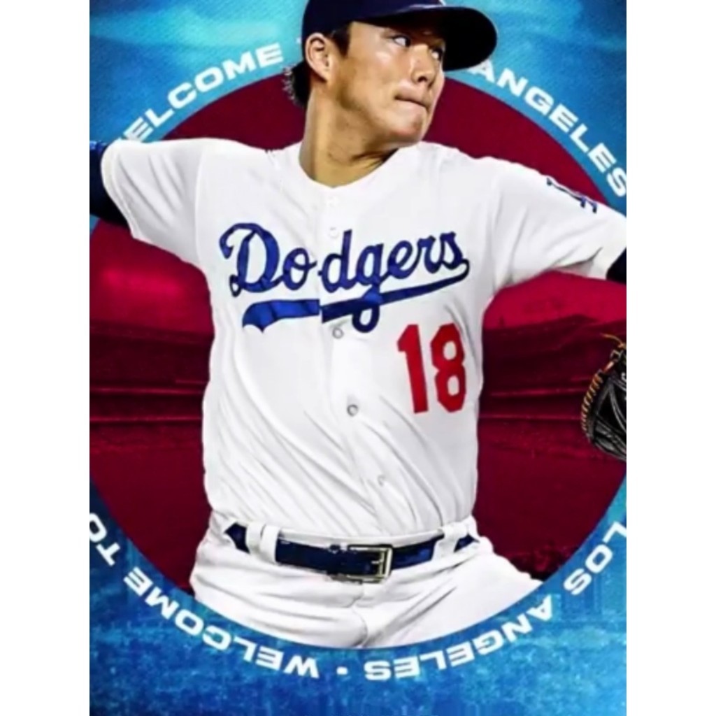 男士最新款棒球服 洛杉磯道奇隊18號山本由伸 Yamamoto球衣比賽服刺繡小外套棒球衣