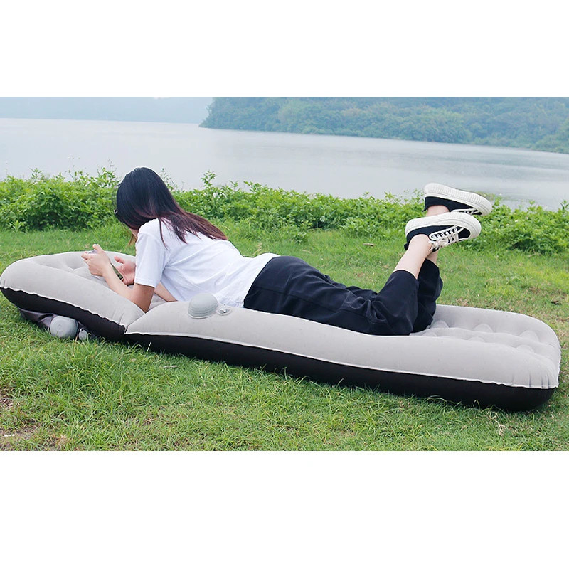 【LysVN】戶外充氣床墊便攜折疊野營充氣床墊(帶包、打氣筒)