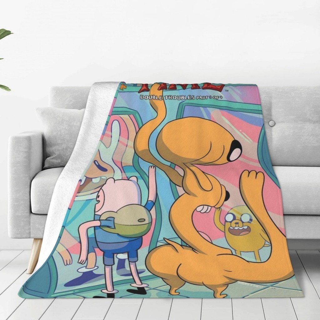 Adventure Time 超柔軟微絨毛毯保暖毯大號床沙發飛機平板床上用品