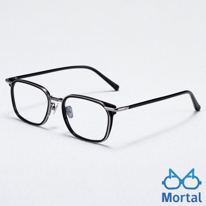 [Mortal] 增永（MASUNAGA）同款GMS系列 經典純鈦方框眼鏡框 男女同款 可配近視眼鏡