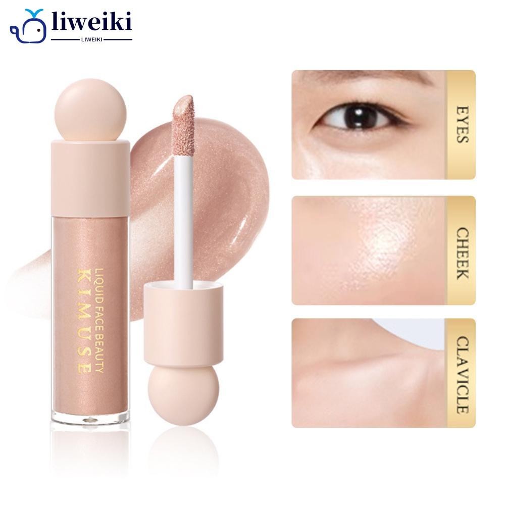 Liweiki 20ml 美麗熒光筆液體輪廓身體彩妝女性提亮膚色發光配方光澤自然發光液體 Q9T6